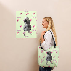 African grey Tote bag