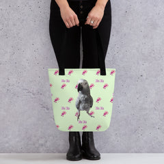 African grey Tote bag